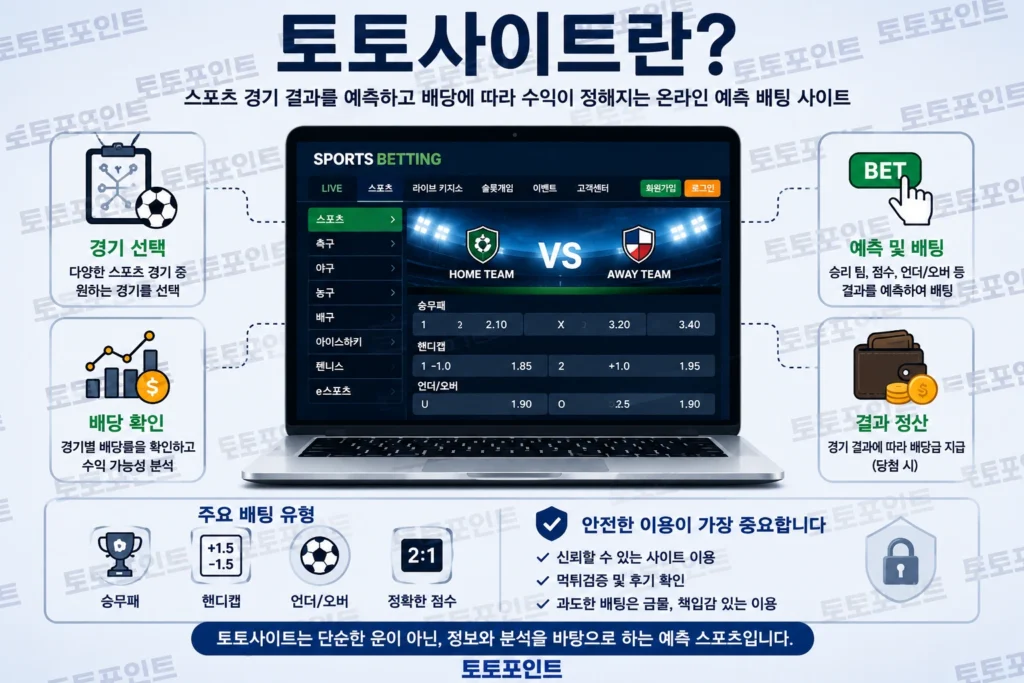 토토사이트 구조 흐름도 설명